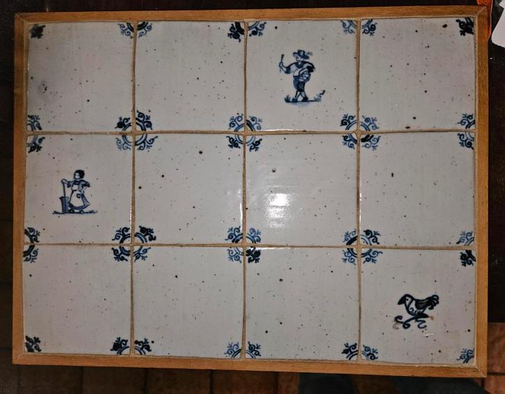 Antiek Tegeltableau Delfts Blauw, Antiek en Kunst, Antiek | Wandborden en Tegels, Ophalen of Verzenden