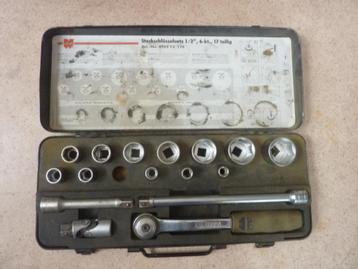 1x wurth zebra doppenset 17 delig 1/2 inch set dopset doppen beschikbaar voor biedingen