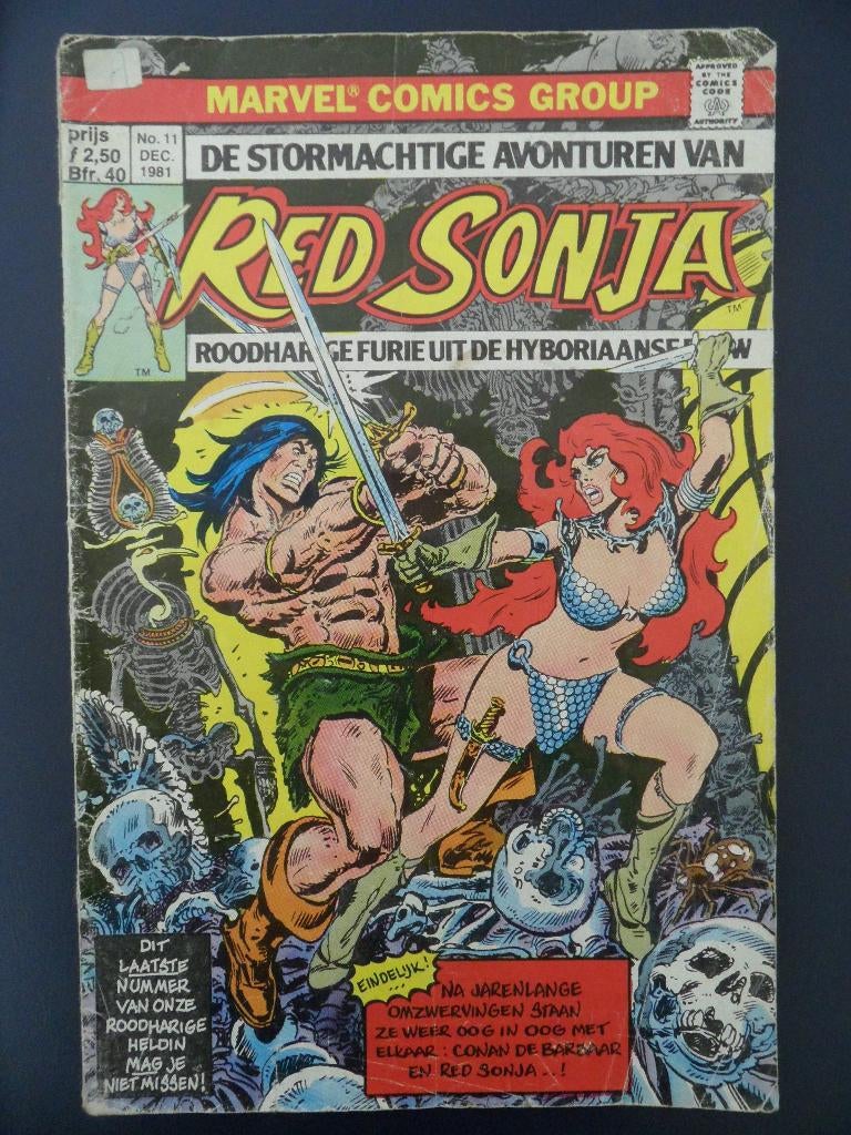 De stormachtige avonturen van Red Sonja. Nr 11. 1981. Marvel, Boeken, Strips | Comics, Europa, Ophalen of Verzenden, Gelezen, Eén comic