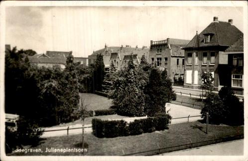 Julianaplantsoen Bodegraven, Verzamelen, Ansichtkaarten | Nederland, Gelopen, Zuid-Holland, Voor 1920, Ophalen of Verzenden