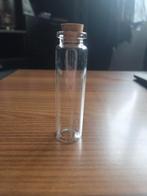 Glazen flesje met kurk dop 20ml, Ophalen of Verzenden, Nieuw