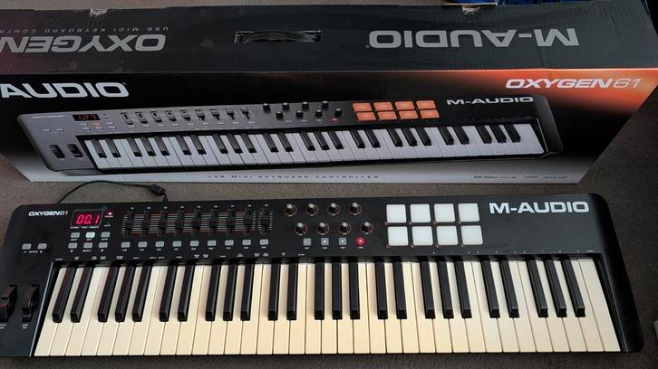 M-Audio Oxygen61 USB Midi keyboard controller, Muziek en Instrumenten, Midi-apparatuur, Gebruikt, Ophalen