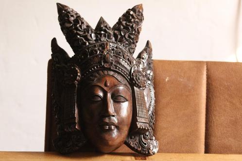 Balinees houten masker Dewi Sri, Antiek en Kunst, Kunst | Niet-Westerse kunst, Ophalen of Verzenden