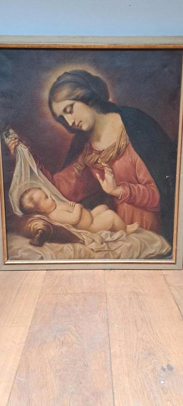 Schilderij Maria met kind - Franz von Betteraey beschikbaar voor biedingen