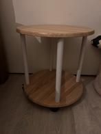 Bijzettafel op wielen, Ophalen, Rond, Minder dan 55 cm, 45 tot 60 cm