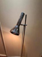 Vintage mid-century Philips chrome vloerlamp nieuw bekabeld, Ophalen of Verzenden, Zo goed als nieuw