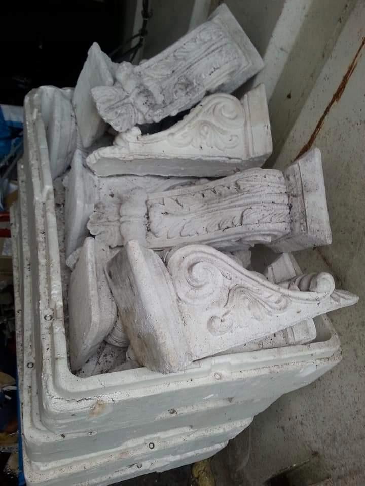 Rest party ca 45 wand consoles beton, Tuin en Terras, Tuinwanddecoratie, Zo goed als nieuw, Ophalen