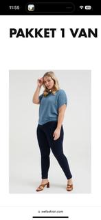 We Fashion curve stretchy jeans W34L32, Nieuw, Lang, Blauw, Ophalen of Verzenden