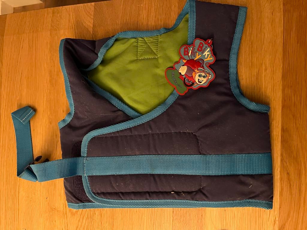 Leren fietsen hesje met handvat op rug, Fietsen en Brommers, Ophalen of Verzenden, Gebruikt, Minder dan 16 inch