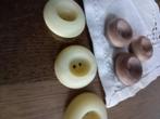 Originele vintage créme kunststof knopen 27 mm.  Doorsnee, Ophalen of Verzenden, Nieuw, Knoop of Knopen