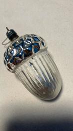 Vintage antieke kerstbal, eikel zilver, Ophalen of Verzenden, Zo goed als nieuw