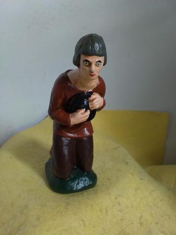 14493) mooi oud stenen beeldje  hoog  15cm  beschikbaar voor biedingen