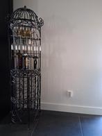 Zwart gietijzer wijn/ bar rek, Ophalen, 15 tot 25 flessen, Zo goed als nieuw, Metaal