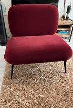 Leimotiv Fauteuil Puffed Rood, Huis en Inrichting, Fauteuils, Ophalen, Gebruikt, Stof, 75 tot 100 cm