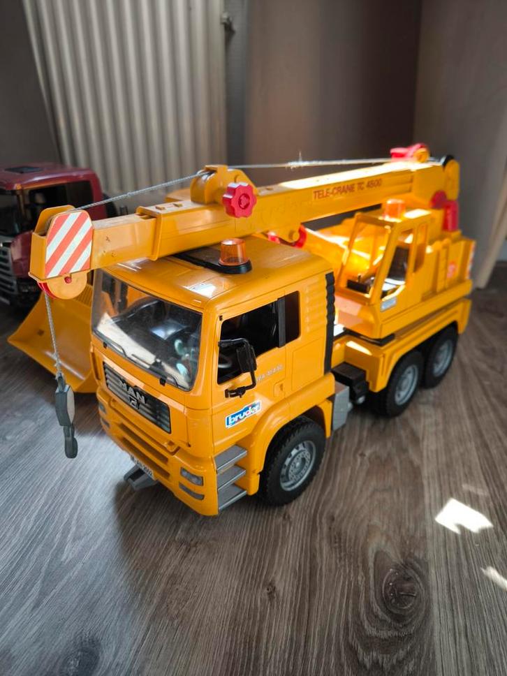 Bruder MAN Kraanwagen, Kinderen en Baby's, Speelgoed | Overig, Gebruikt, Jongen of Meisje, Ophalen