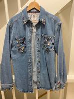 Spijker overhemd, Blauw, Halswijdte 38 (S) of kleiner, Ophalen of Verzenden, Zo goed als nieuw