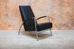 ZGANieuw zwarte leren Harvink de Club design fauteuil, Harvink, Harvink, Design, 75 tot 100 cm