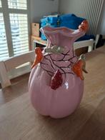 Mooie vaas met vogeltjes, Huis en Inrichting, Woonaccessoires | Vazen, Ophalen, Gebruikt, Overige kleuren, Aardewerk of Porselein