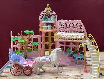 Barbie Princess Greenhouse Castle (niet compleet) beschikbaar voor biedingen