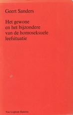 Geert Sanders : de homoseksuele leefsituatie ( homo , gay ), Ophalen of Verzenden, Gelezen