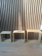 Houten Kubussen Set, Huis en Inrichting, Woonaccessoires | Wanddecoraties, Ophalen, Zo goed als nieuw