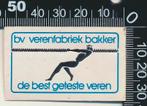 Sticker: Verenfabriek Bakker, Ophalen of Verzenden, Zo goed als nieuw, Bedrijf of Vereniging