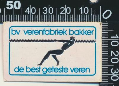 Sticker: Verenfabriek Bakker, Verzamelen, Stickers, Zo goed als nieuw, Bedrijf of Vereniging, Ophalen of Verzenden