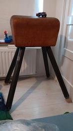 Vintage Turnbok Leder Bruin, Sport en Fitness, Ophalen, Gebruikt, Bruin, Materiaal