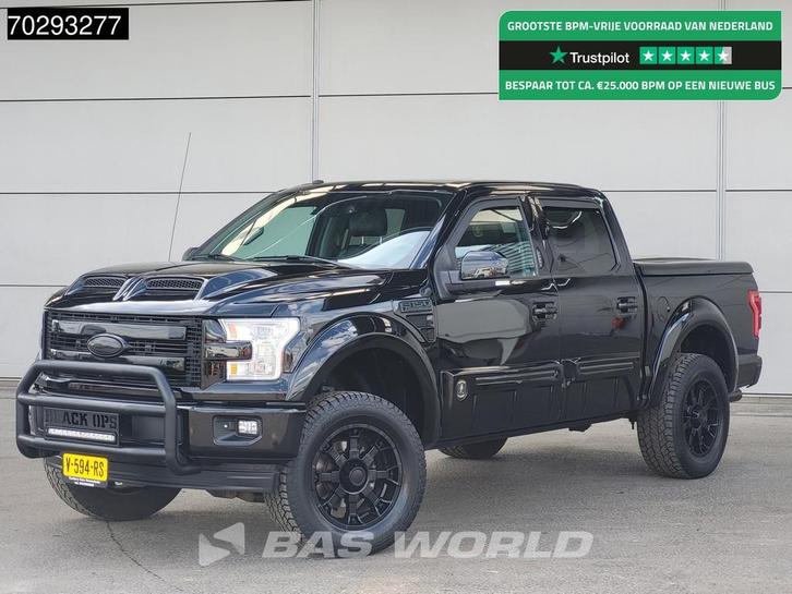 Ford F150 5.0L V8 Limited Black Ops Edition Automaat Pickup, Auto's, Ford Usa, Bedrijf, Te koop, F-150, 4x4, Achteruitrijcamera