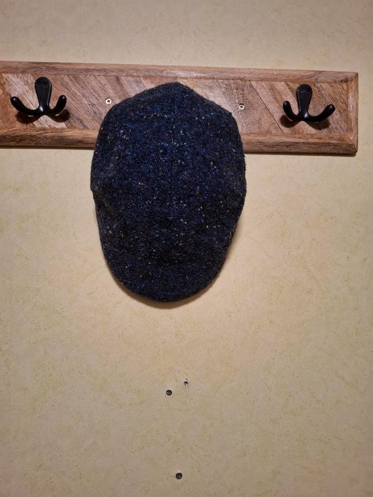 Flatcap blauw/grijs bisenzio maat S, Kleding | Heren, Hoeden en Petten, Zo goed als nieuw, Pet, 57 cm (M, 7⅛ inch) of minder, Ophalen of Verzenden