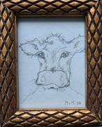 tekening Koe 12x10cm, Minder dan 50 cm, Nieuw, Ophalen of Verzenden, Minder dan 50 cm