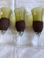 Groene wijnglazen, Antiek en Kunst, Antiek | Glas en Kristal, Ophalen of Verzenden