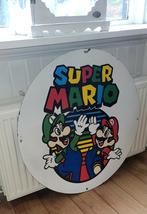 Groot Emaille Super Mario Bord - 76 cm, Verzamelen, Merken en Reclamevoorwerpen, Ophalen of Verzenden, Gebruikt