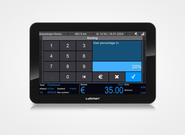 BCT Boordcomputer taxi ingebouwde TAXAMETER & BASICPRINTER, Auto-onderdelen, Dashboard en Schakelaars, Nieuw, Ophalen of Verzenden