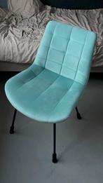 Lichtblauwe Velours Stoel, Ophalen, Blauw, Zo goed als nieuw, Eén