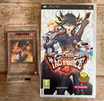 PSP spel Yu-gi-oh Tag Force 4 met zeldzame speelkaarten beschikbaar voor biedingen