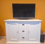 Witte houten dressoir, Ophalen, Gebruikt, 25 tot 50 cm