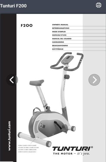 TENTURI 200 HOMETRAINER, ZGAN  beschikbaar voor biedingen