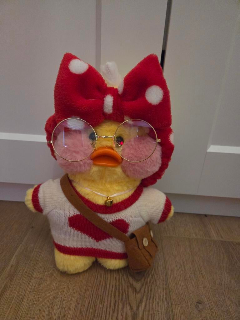 Lalafanfan duck, Kinderen en Baby's, Speelgoed | Knuffels en Pluche, Ophalen of Verzenden, Zo goed als nieuw, Overige typen