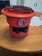2 pits rood emaille petroleumstel, Ophalen of Verzenden