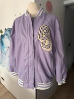 Bomber leer van Goosecraft! Zo goed als nieuw! Mt M Lila, Maat 38/40 (M), Goosecraft, Verzenden, Paars