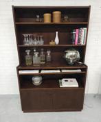 Mooie open vintage kast / pallisander hout, Huis en Inrichting, Kasten | Wandmeubels, Ophalen of Verzenden, Gebruikt, 25 tot 50 cm