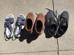 Drie paar Dames schoenen maat 36, Ophalen, Zwart, Sneakers of Gympen, Zo goed als nieuw