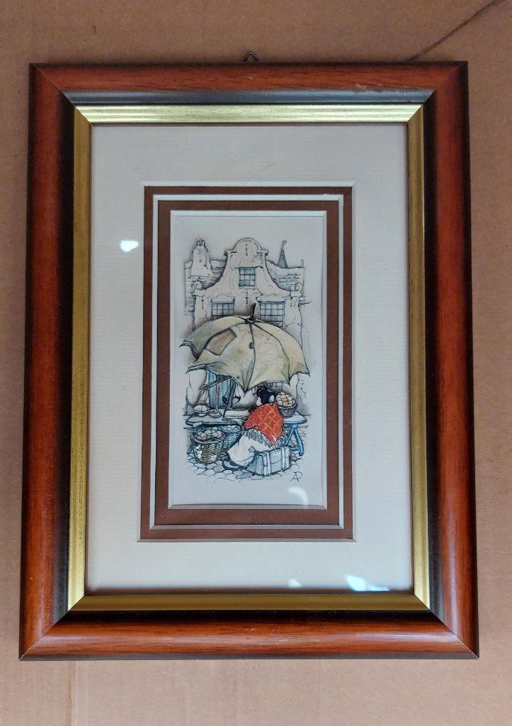 114417 Anton Pieck doirama WD008, Huis en Inrichting, Woonaccessoires | Schilderijen, Tekeningen en Foto's, Zo goed als nieuw