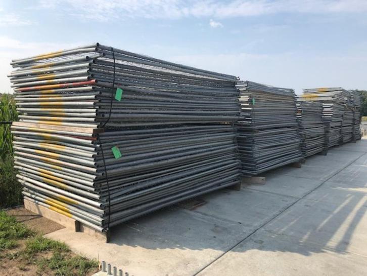 Hekwerk / bouwhekken / bouwhek gebruikt B-keus, Tuin en Terras, Tuinhekken en Hekwerk, Gebruikt, Spijlenhekwerk, IJzer, Ophalen