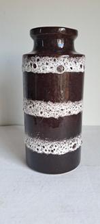 West germany vase brown white 203-22, Ophalen of Verzenden