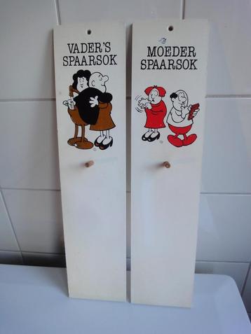 SPAARSOKHOUDER HOUT 2 STUKS, GRAPPIG, CURIOSA € 7,50 beschikbaar voor biedingen