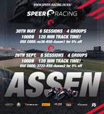 Trackdays TT Circuit Assen 30 Mei en 26 Sept. - 6 sessies! -, Ophalen of Verzenden, Nieuw