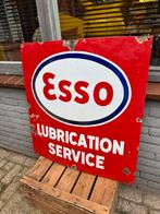 Esso Lubrication Service Emaille Reclamebord, Ophalen