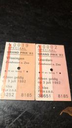 Treinkaartje Grand Prix 82 Zandvoort, Verzamelen, Spoorwegen en Tramwegen, Ophalen of Verzenden, Tram, Zo goed als nieuw, Kaart of Prent